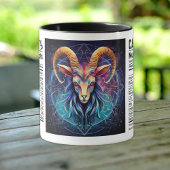 〔占星術の〕十二宮図山羊座 マグカップ