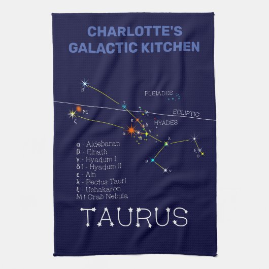 〔占星術の〕十二宮図座うる キッチンタオル (縦)