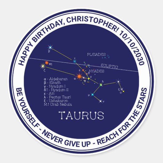 〔占星術の〕十二宮図座うる ラウンドシール (正面)