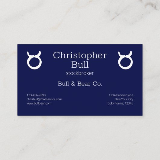 〔占星術の〕十二宮図座うる 名刺 (裏面)