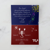 〔占星術の〕十二宮図座さそり カード (内部)