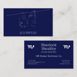 〔占星術の〕十二宮図座さそり 名刺