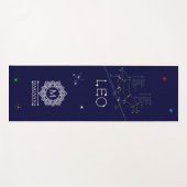 〔占星術の〕十二宮図座レオ ヨガマット (正面(横))