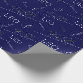 〔占星術の〕十二宮図座レオ ラッピングペーパー (角)