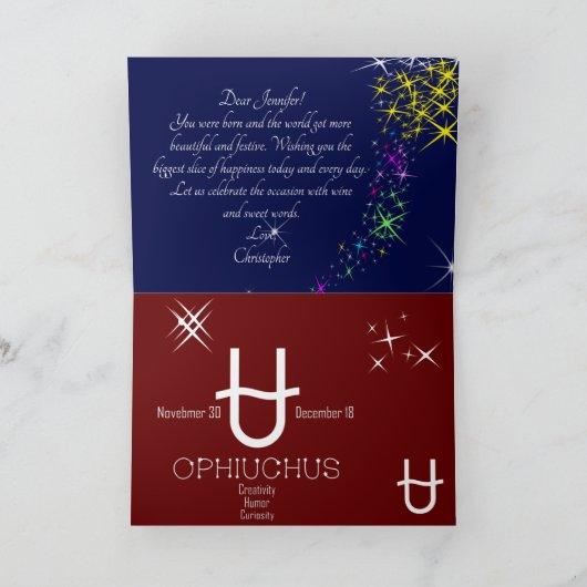 〔占星術の〕十二宮図座 カード (内部)