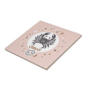 〔占星術の〕十二宮図徴候がん タイル (側面)