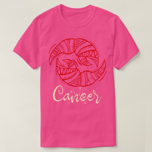 〔占星術の〕十二宮図徴候がん Tシャツ (デザイン正面)