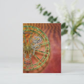 〔占星術の〕十二宮図徴候ブル ポストカード (スタンド正面)