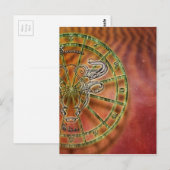 〔占星術の〕十二宮図徴候ブル ポストカード (正面/裏面)