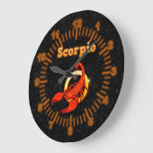〔占星術の〕十二宮図徴候蠍座 ラージ壁時計 (傾斜)