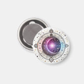 〔占星術の〕十二宮図星占い月 マグネット (正面/裏面)