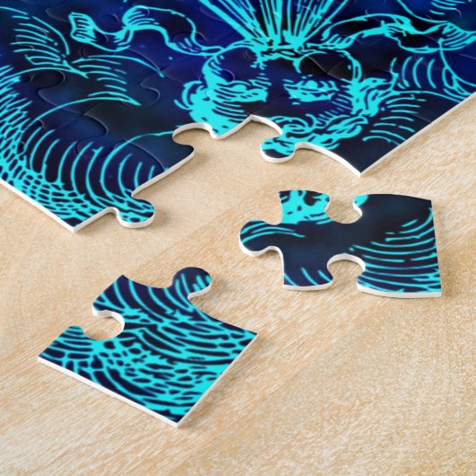 〔占星術の〕十二宮図星印パズル ジグソーパズル (側面)