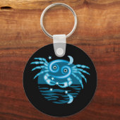 〔占星術の〕十二宮図星印 – がんシンボル キーホルダー (正面)