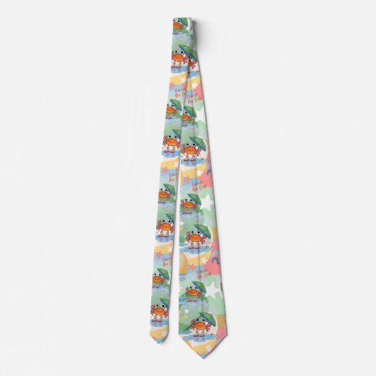 〔占星術の〕十二宮図星型人のための癌デザインギフト ネクタイ (裏面)