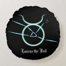 〔占星術の〕十二宮図星座うま丸い枕