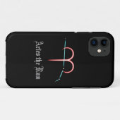 〔占星術の〕十二宮図星座おひつじケースメイトiPhoneケース Case-Mate iPhoneケース (裏面(横))