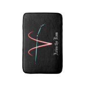 〔占星術の〕十二宮図星座おひれ風呂マット バスマット (正面縦)