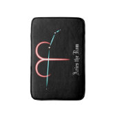 〔占星術の〕十二宮図星座おひれ風呂マット バスマット (正面縦)