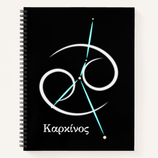 〔占星術の〕十二宮図星座がん手帳 ノートブック (正面)