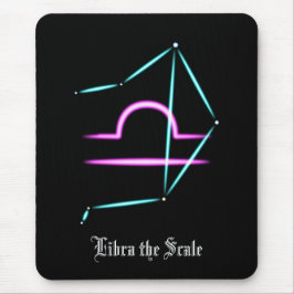 〔占星術の〕十二宮図星座てんびん座マウスパッド マウスパッド