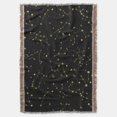 〔占星術の〕十二宮図星座の星占い スローブランケット (正面縦)