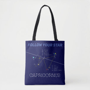〔占星術の〕十二宮図星座カプリコルヌス トートバッグ