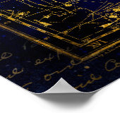 〔占星術の〕十二宮図星座ポスター ポスター (角)