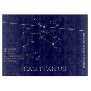 〔占星術の〕十二宮図星座射手座 カッティングボード