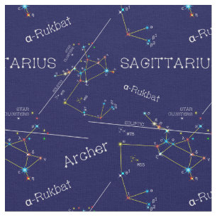 〔占星術の〕十二宮図星座射手座 ファブリック
