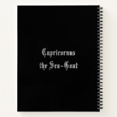 〔占星術の〕十二宮図星座山羊座手帳 ノートブック (裏面)