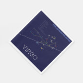 〔占星術の〕十二宮図星座《星座》乙女座 スタンダードランチョンナプキン (角)