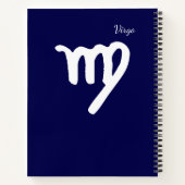 〔占星術の〕十二宮図星座《星座》乙女座 ノートブック (裏面)