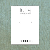 〔占星術の〕十二宮図月相イヤリングジュエリー表示 名刺