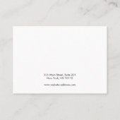 〔占星術の〕十二宮図月相水平イヤリング表示 名刺 (裏面)