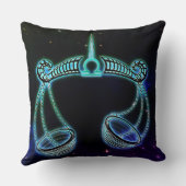 〔占星術の〕十二宮図枕はかりで測支 クッション (裏面)