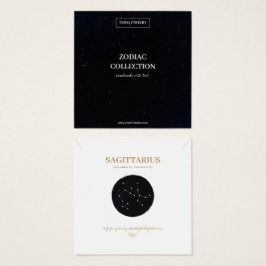〔占星術の〕十二宮図標識射手座ジュエリー表示カード