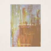 〔占星術の〕十二宮図標識射手座ジュエリー表示カード (正面)