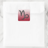 〔占星術の〕十二宮図標識山羊座ヤギのシンボル及び占星術 スクエアシール (バッグ)