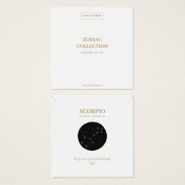 〔占星術の〕十二宮図標識蠍座ジュエリー表示カード