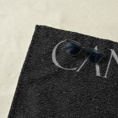 〔占星術の〕十二宮図標識黒蟹の星印がん ビーチタオル (インサイチュ)