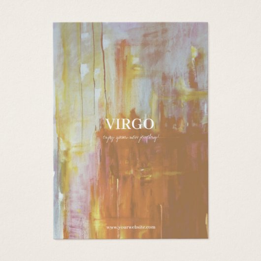 〔占星術の〕十二宮図標識《星座》乙女座ジュエリー表示カード (正面)