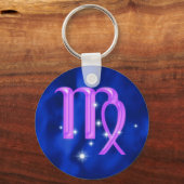 〔占星術の〕十二宮図標識《星座》乙女座 キーホルダー (正面)
