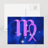 〔占星術の〕十二宮図標識《星座》乙女座 ポストカード (正面/裏面)