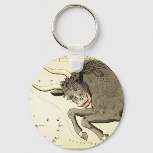 〔占星術の〕十二宮図標識:Taurus keychain キーホルダー (正面)