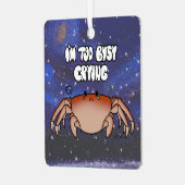 〔占星術の〕十二宮図癌「私は忙し泣き叫びだ」 メタルオーナメント (正面左)