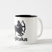 〔占星術の〕十二宮図矢状徴候 ツートーンマグカップ (正面右)