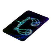 〔占星術の〕十二宮図磁はかりで測石てんびん マグネット (左側)