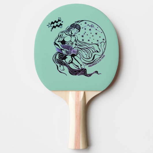 〔占星術の〕十二宮図符号 卓球ラケット (正面)