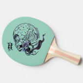 〔占星術の〕十二宮図符号 卓球ラケット (横)