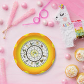 〔占星術の〕十二宮図紙プレート ペーパープレート (パーティー)